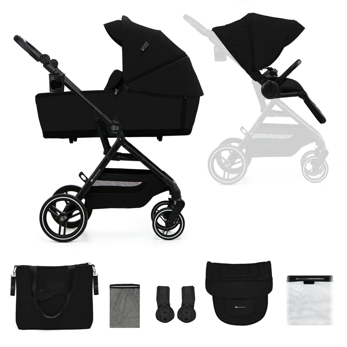 Kinderkraft Duo Yoxi Nero+ Ovetto Kiddy i-Size