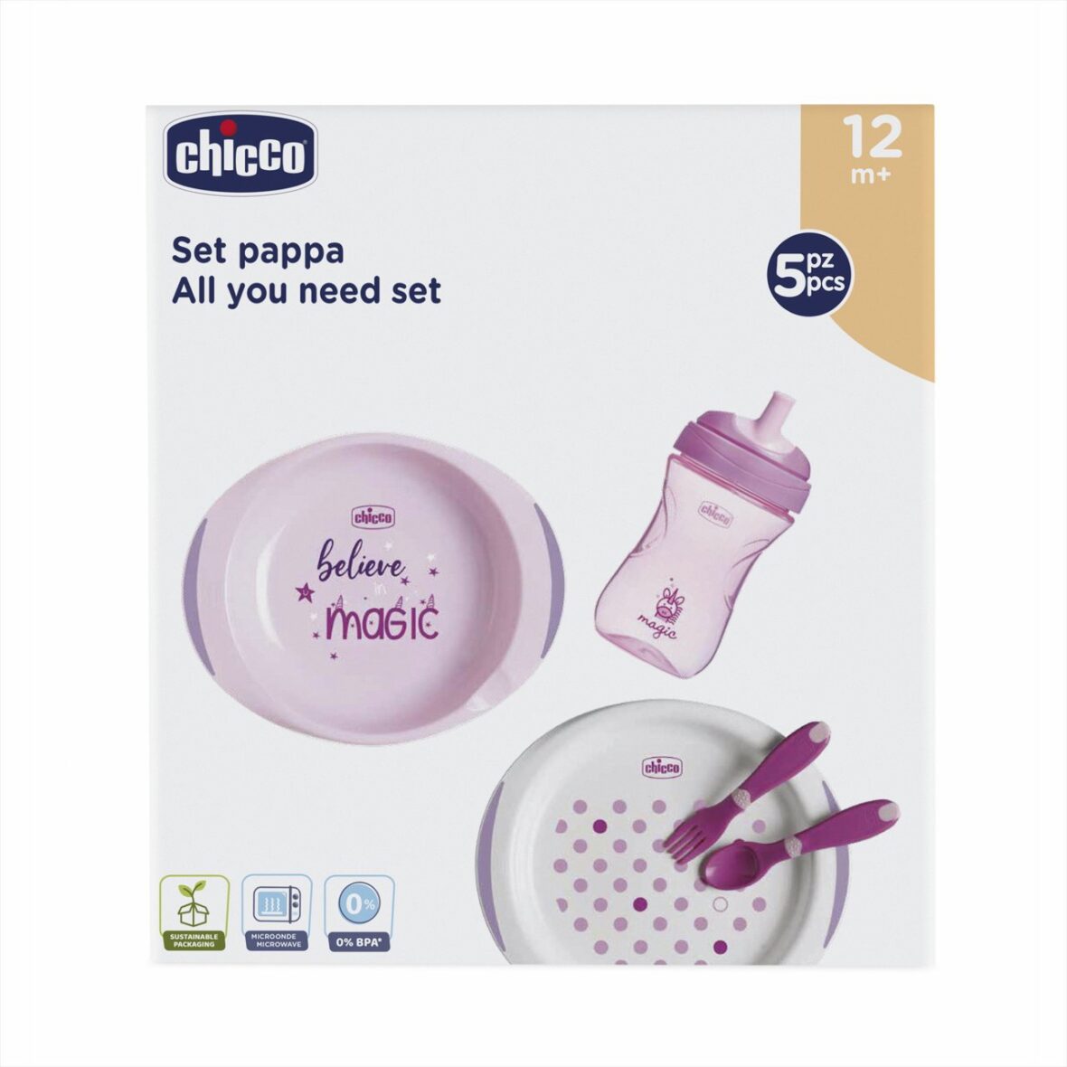 SET PAPPA CHICCO ROSA