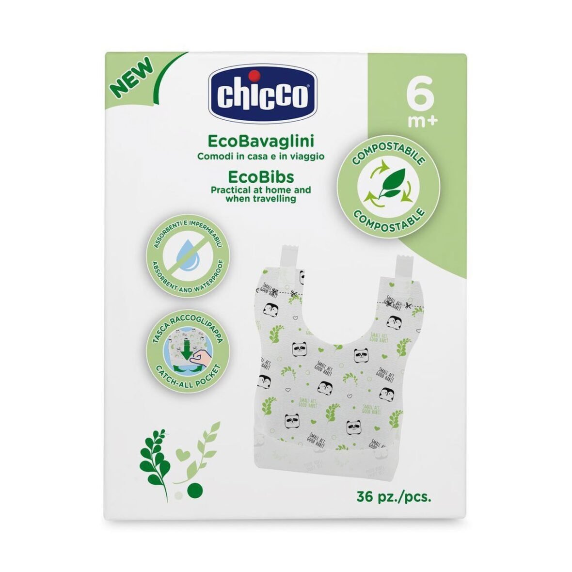 Chicco Bavaglini Monouso Compostabili